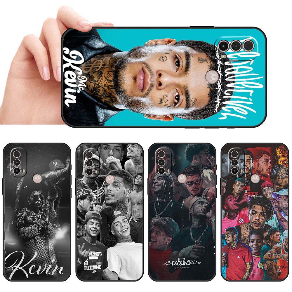 Capa De Telefone Preta Macia Para Moto E7 Plus E7i POWER E13 E20 E22 E40 G9 Play MC Kevin Estilo Grafico funk carioca Pr