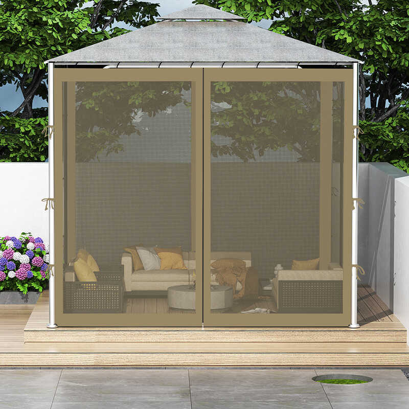 Tenda mosquiteiro ao ar livre pavilhão Anti-mosquito net varanda pátio churrasco galpão toldo pendurado cortina engrossa