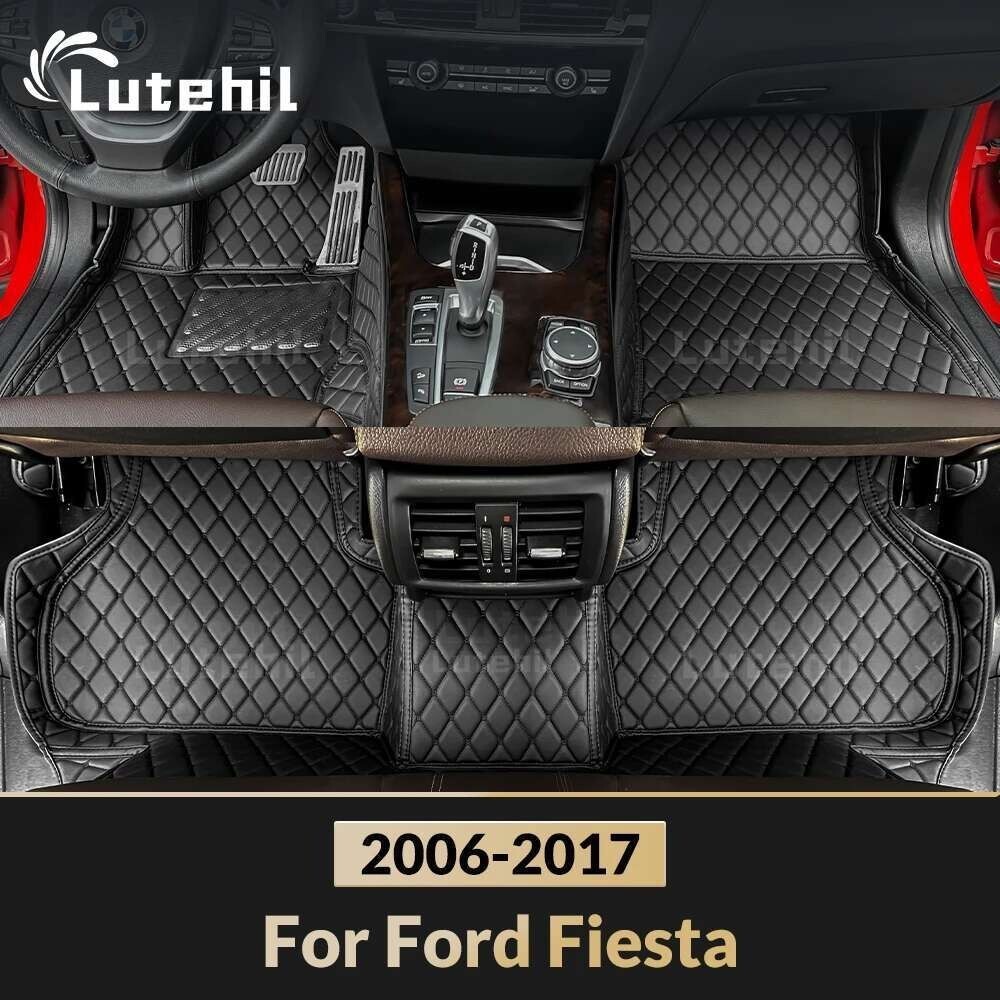 Para Ford Fiesta 2006-2017 Personalizado Tapete De Chão Do Carro Automóvel Capa Acessórios Interiores Proteção 2021 2020