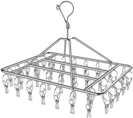 Varal Portátil Inox 40 Clips Lavanderia Compacto
