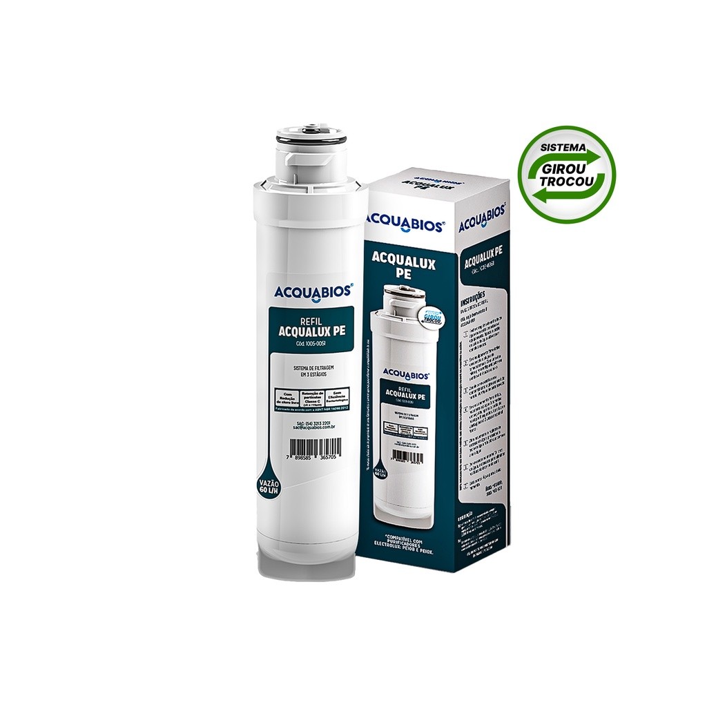 Refil Para Purificador Compativel Com Pe (Eletrolux) 10050051 Acquabios