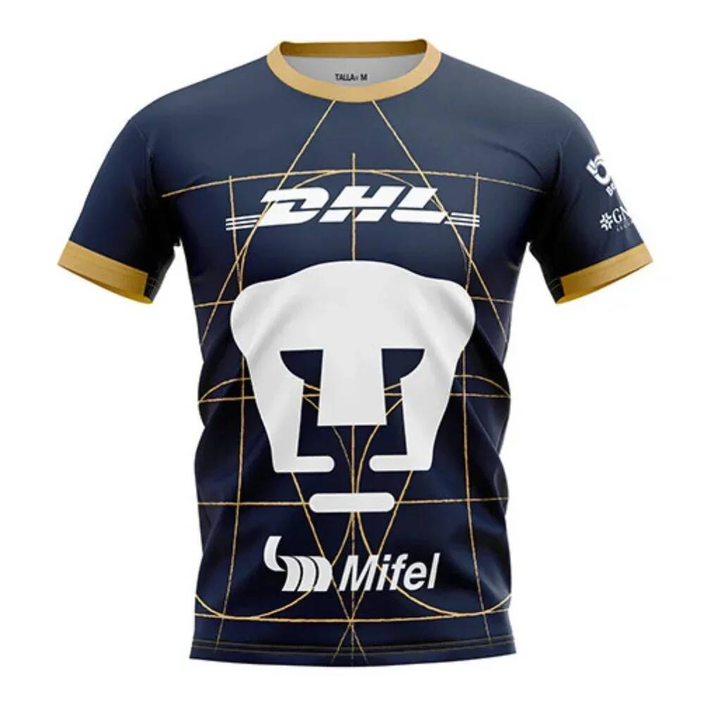 Camiseta Masculina Moderna De Futebol Do México , Atlética Geométrica Verão Com Impressão 3D Terno De Treinamento De Sec