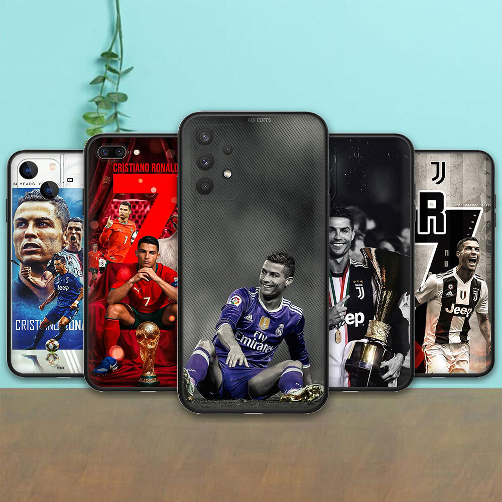 Capa Macia Para Telefone TPU K744 Cristiano Ronaldo Samsung Galaxy A6 A6Plus A7 A8 A8Plus A9 2018