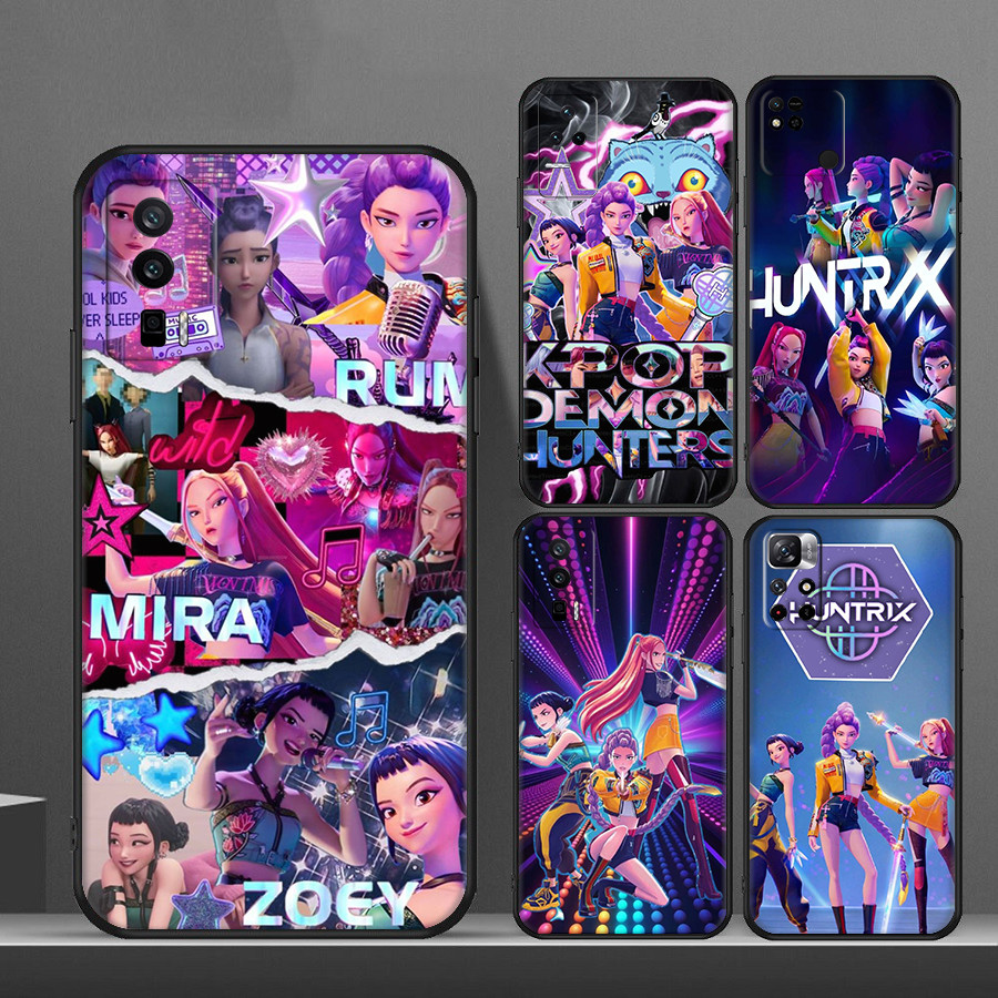 Para Redmi A3 A3X K20 K50 Jogos K60 Pro Anime KPop Demônio Caçadores TPU Silicone Telefone Caso Macio 5Y28