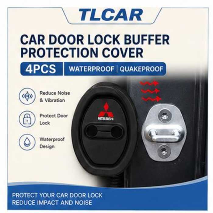 TLCAR 4 Unidades De Silicone Capa De Proteção De Carro Fechadura De Porta Amortecedor Silencioso Acessórios Automotivos