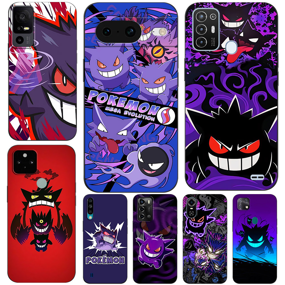 Capa Para ZTE Blade A7 2019 2020 A71 A7S 2020 Traseira De Telefone Silicone Macio Preto Tpu Escuro Pokemon Gengar