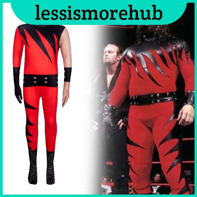 Fantasia De Cosplay Infantil Wwe Kane Com Material De Poliéster Para Festas À