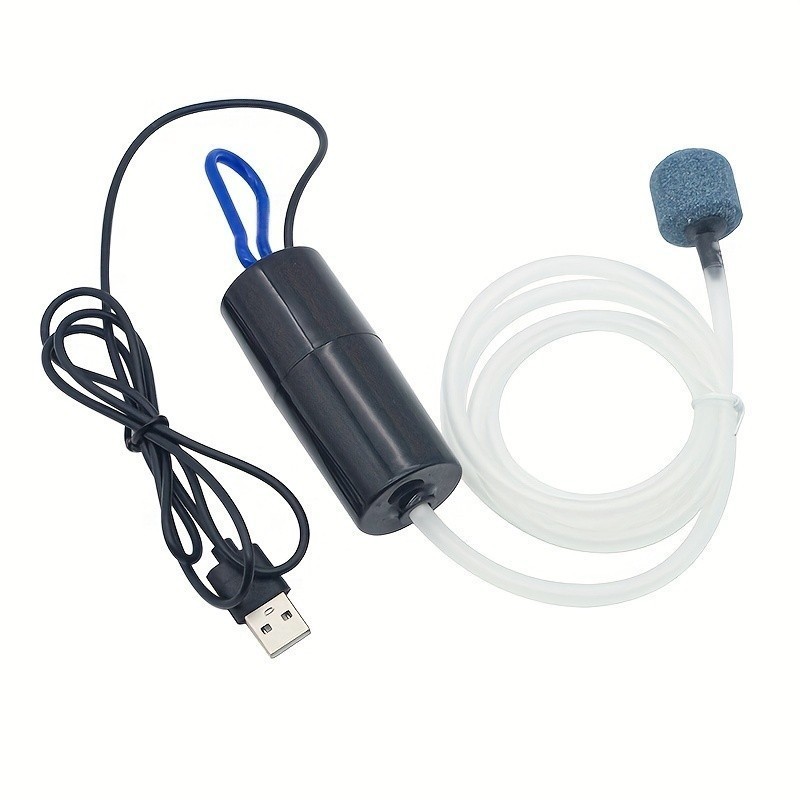 Bomba De Ar De Oxigênio Para Aquário , Aerador Silencioso De Compressor USB Tanque De Peixes , Mini Oxigenador Pequeno P