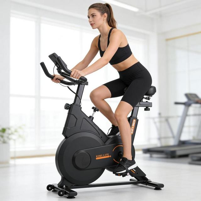 Bicicleta Spinning Ergométrica Silenciosa com Regulagem de Resistência Academia Casa até 150kg