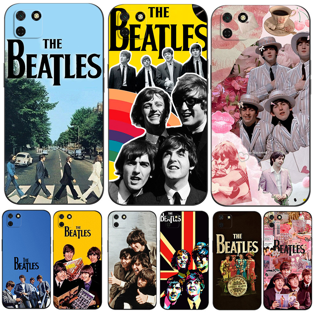 Caso Para Huawei Y5P 2020 5.45 Polegada Silicone Macio Telefone Capa Traseira Preto Tpu Os Beatles Música John Lennon Pa