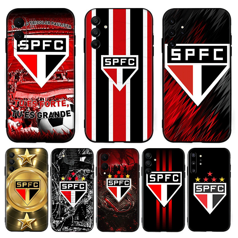 Clube De Futebol São Paulo jw . 3 Para Samsung S7 Edge S8 S9 Plus Compatibilidade TPU Capa De Telefone Macia Protetora