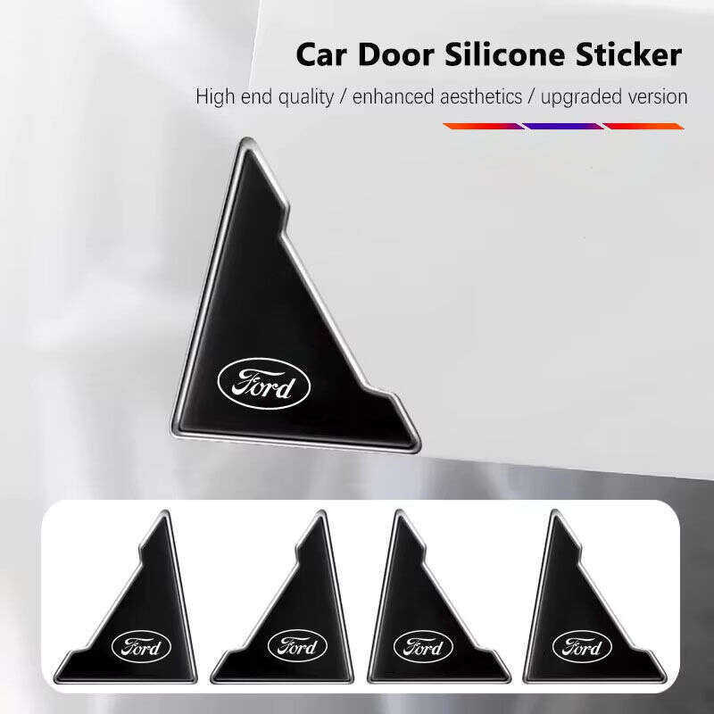 2/4 Pçs PVC Logotipo Do Carro Porta Canto Adesivo Protetor Anti-Risco Para Ford Ranger Raptor T6 T7 WL Everest Focus Esc