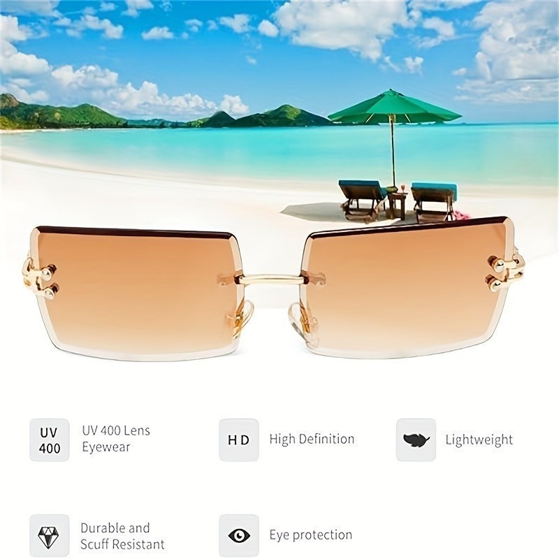 Óculos de Sol para Homens e Mulheres, Óculos de Sol Retangulares Retrô, Óculos de Sol para Homens e Mulheres, Óculos de 