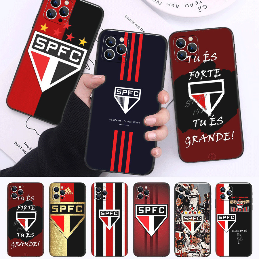 spfc club FC Q1 Para Samsung S6 S7 S8 S9 Edge Plus TPU Capa De Telefone De silicone Macio Preto