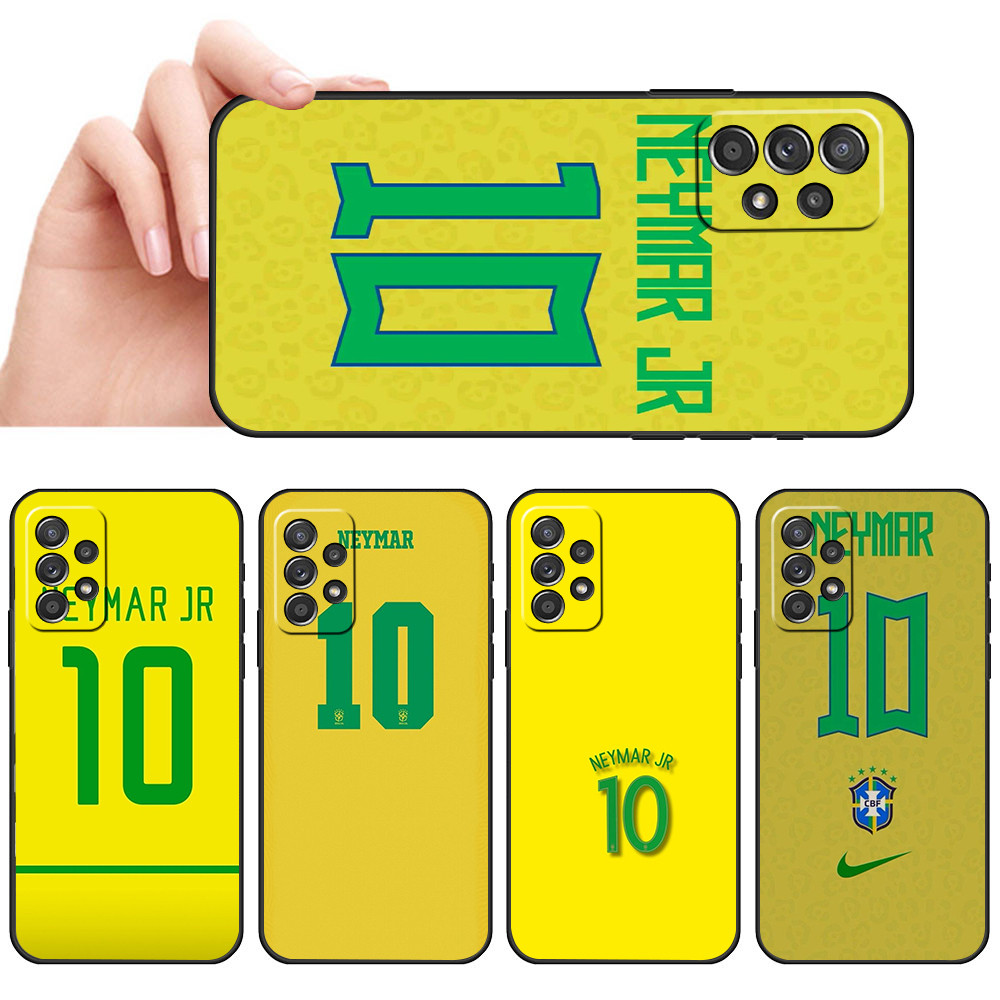 Capa de Telefone Preta Macia Para Samsung A50 A50S A52 A52S A53 A54 A55 A70 A71 A72 Arte Numero de camisa esportiva Prot