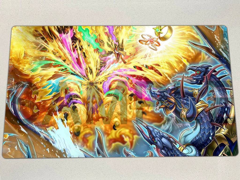 YuGiOh Playmat Firestorms Sobre Atlantis TCG CCG Tapete De Jogo De Tabuleiro Cartas De Negociação Borracha Anime Mouse P