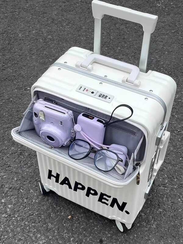 Mala de viagem com abertura frontal, roda Universal, carrinho de negócios, homens, mulheres, 67, 80, 87cm, mala de estud