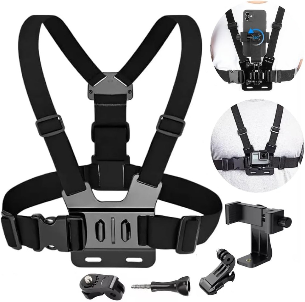 Suporte Peitoral Para Celulares e Câmeras