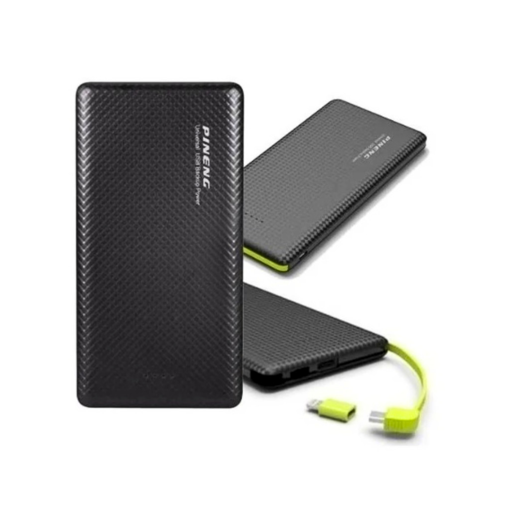 Carregador Portátil Power Bank 5000mAh com 03 Saídas V8 / TIPO-C / Lightning Pineng PN-952