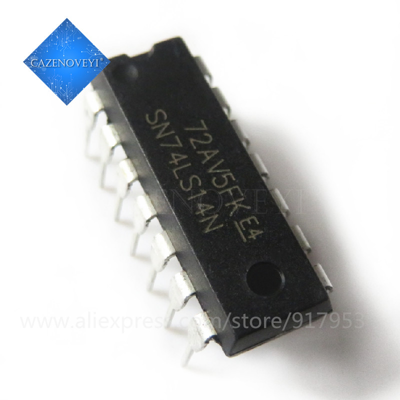 10 Peças SN74HC14N 74HC14 SN74HC14 DIP-14 Inversores Hex Schmitt-Trigger Novo Circuito Integrado original