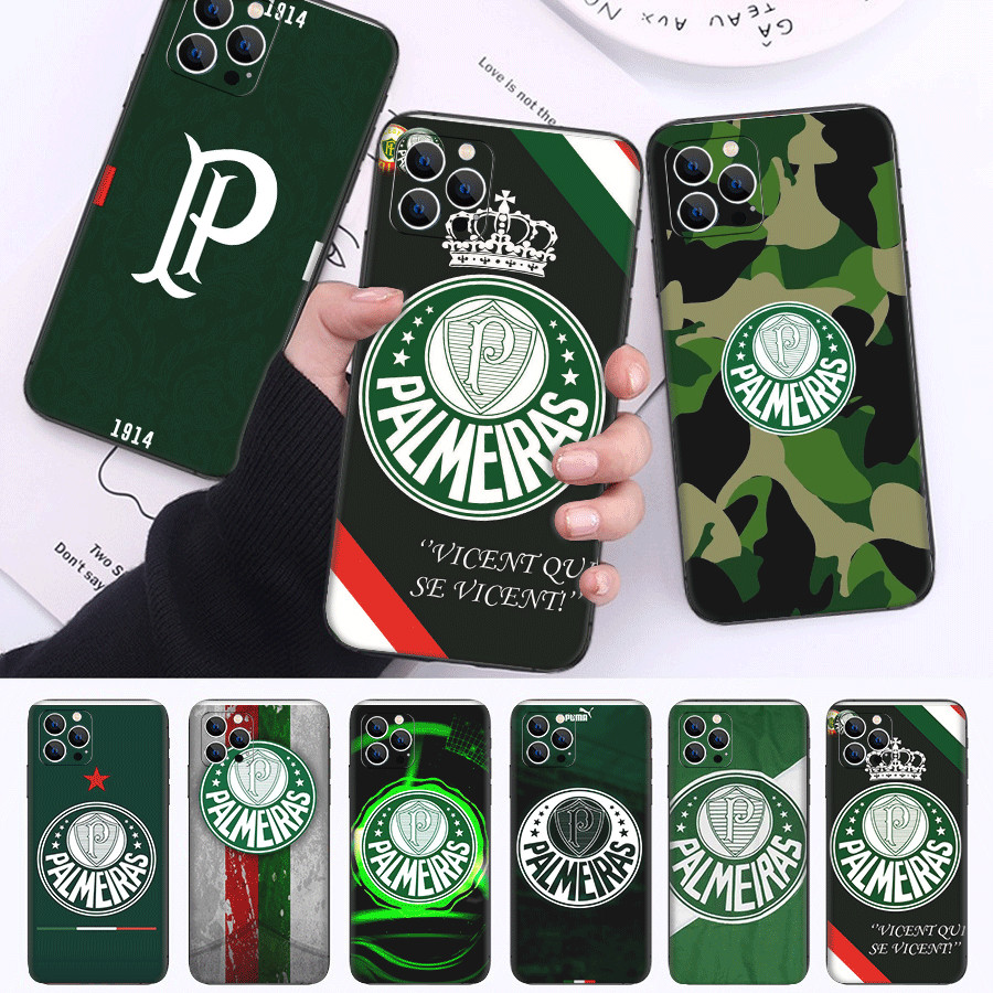palmeiras club X1 Para Samsung S6 S7 S8 S9 Edge Plus TPU Capa De Telefone De silicone Macio Preto
