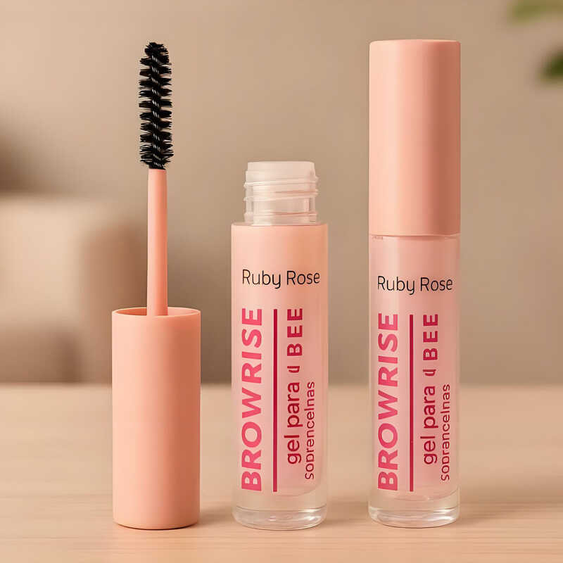 Ruby Rose Gel Incolor Brow Rise para Sobrancelhas: Durabilidade por Horas e Look Natural em Oferta na Shopee