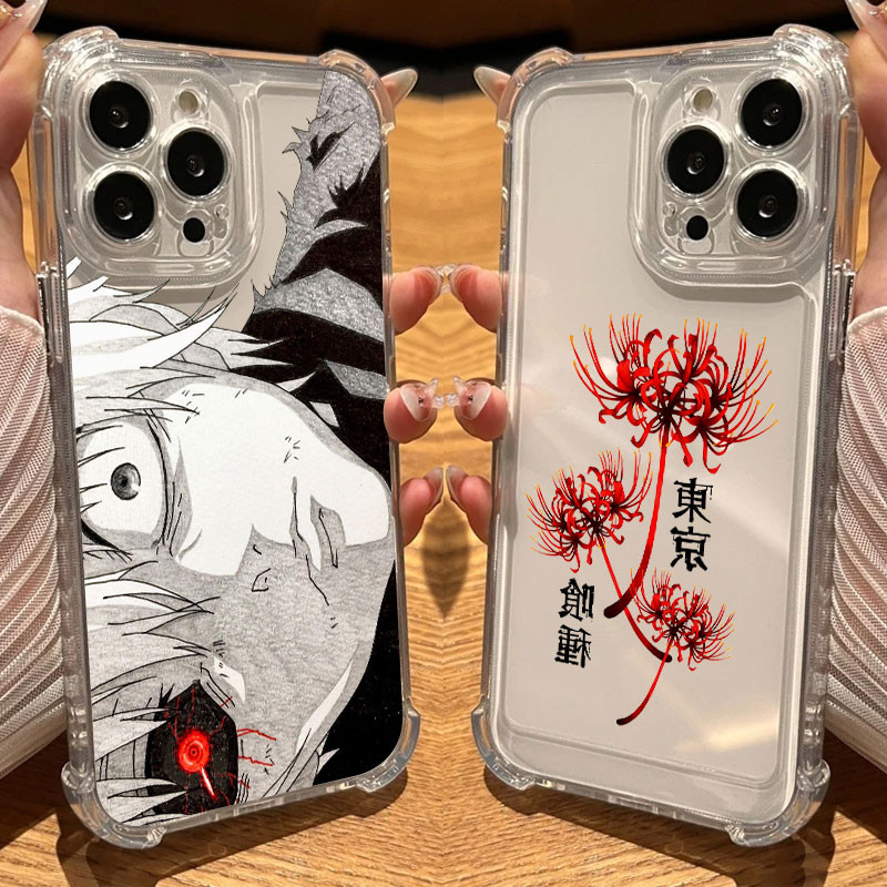 Anime Tokyo Ghoul Capa De Silicone Transparente Quente Para iPhone 17Air 17 16e 16 15 14 13 12 11 Pro Max Air Plus Macia em Oferta na Shopee