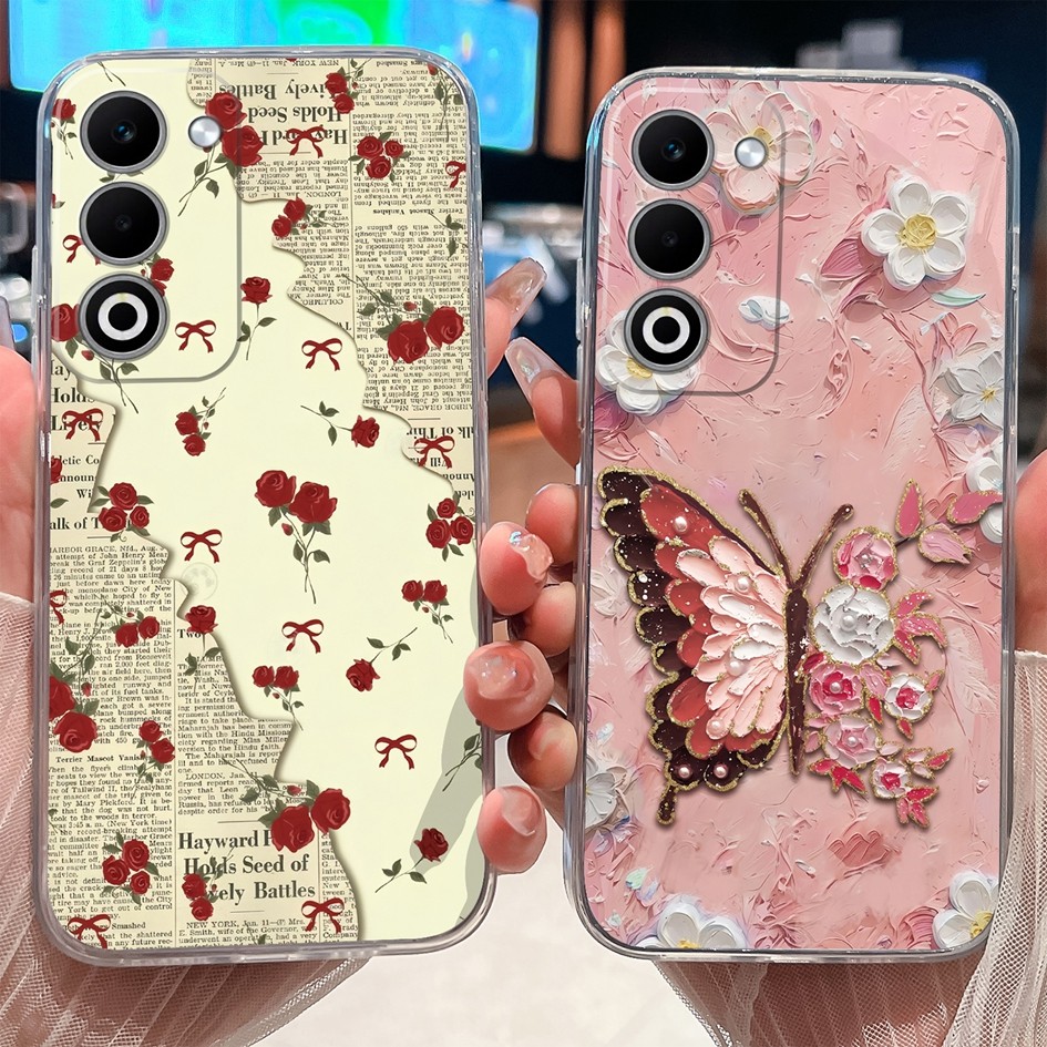 Invólucro Para OPPO A5 Pro A5X A5i 4G 5G 2025 Caso Moda Panda Transparente Silicone Capa Protetora