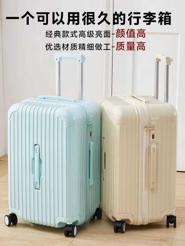 Mala grossa de grande capacidade feminina 93cm carrinho mala masculina PC forte durável roda silenciosa mala de estudant