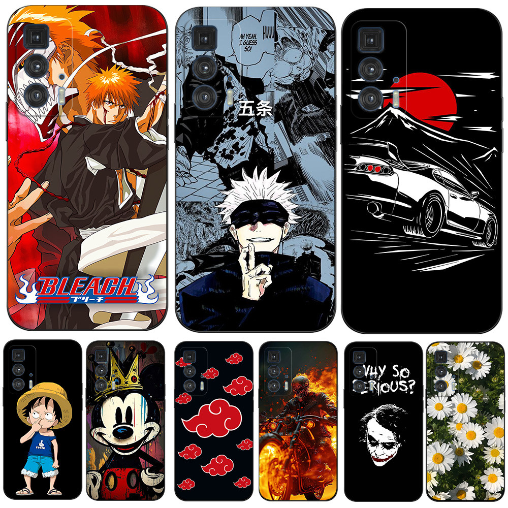 Capa Para Motorola Edge 20 Pro 5G De Silicone Macio Traseira De Telefone Moto Edge20Pro Protetora Preta Tpu Sonho Castel