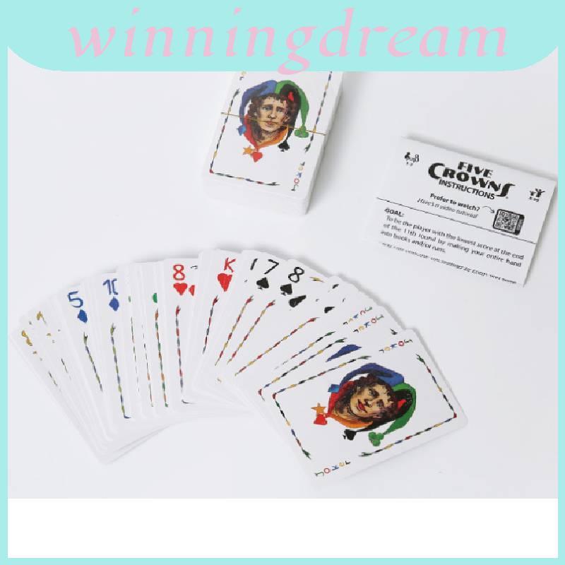 Pacote De Jogos De Cartas Em Inglês Five Crown And Quiddler Material De Papel De Cobre Aumenta Habilidades Cognitivas E