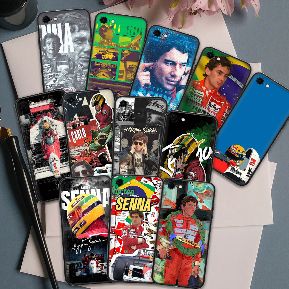 Capa De Telefone 5H36 Ayrton Senna Samsung Galaxy S6 S6Edge S7 S7Edge S8 S8Plus S9 S9Plus Silicone Macio