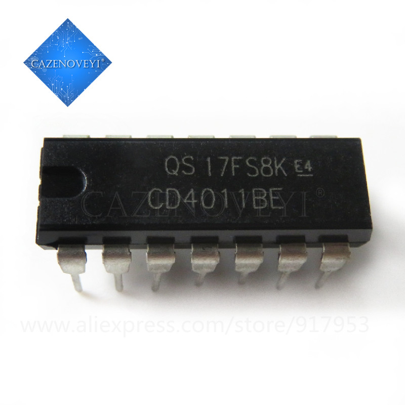 10 Peças CD4011BE CD4011 DIP-14 4011 QUAD 2 Entradas NAND GATE IC Chip