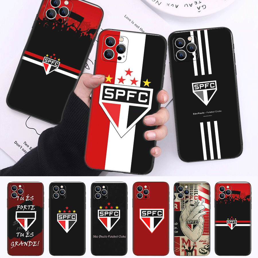spfc club FC W3 Para Samsung S6 S7 S8 S9 Edge Plus TPU Capa De Telefone De silicone Macio Preto