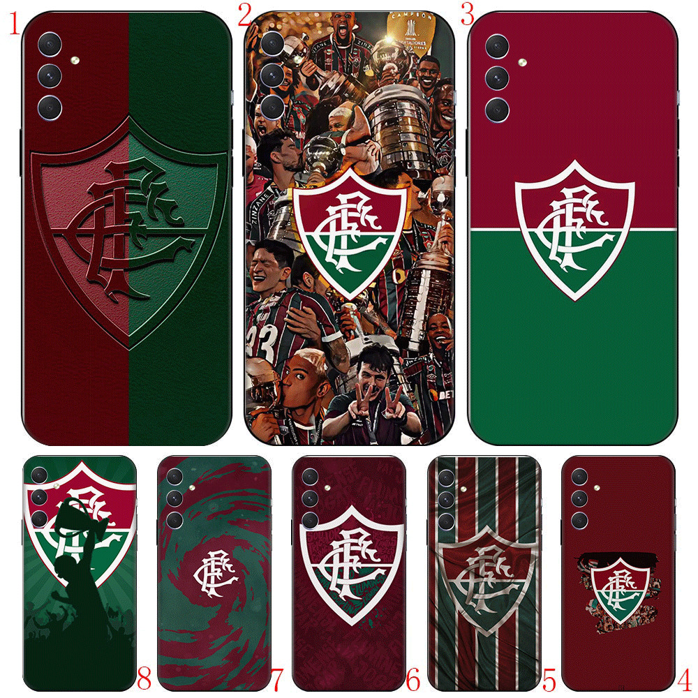 Fluminense FC A9 Para Samsung S6 J730 J2 J5 J7 Pro Prime Core TPU Capa De Telefone De silicone Macio Preto