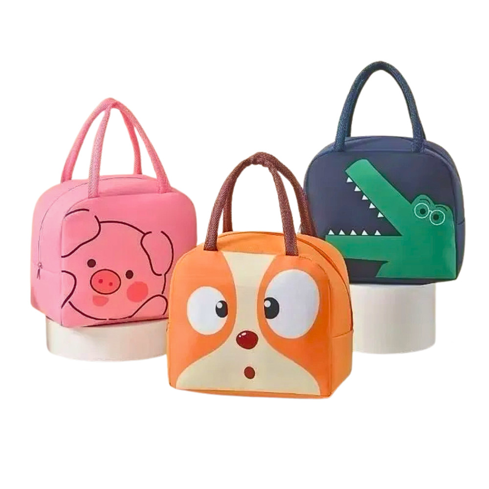 Bolsa Térmica Lancheira Escolar com Alça Estampas de Animais Kapbom