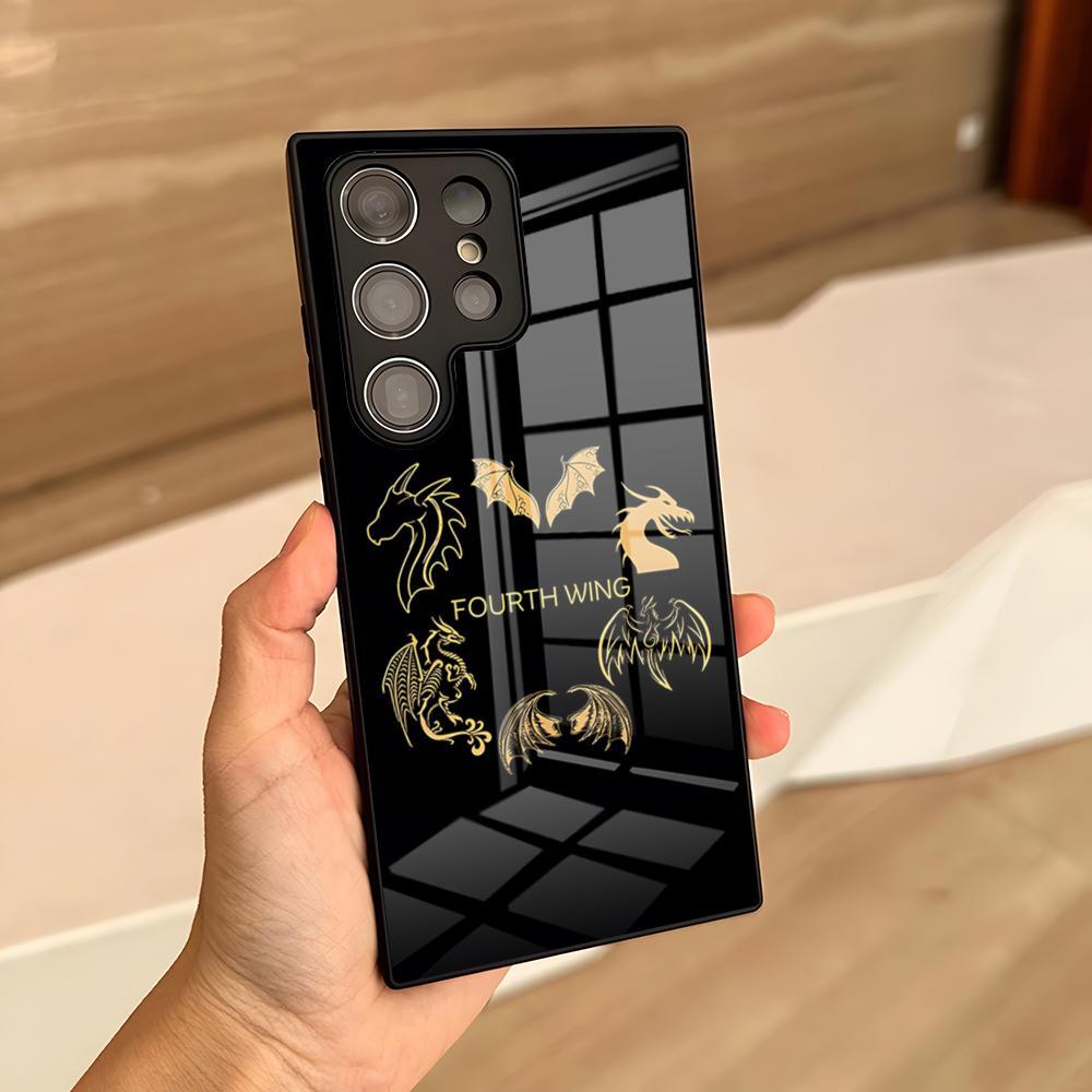 Quarta Asa Caso De Telefone Para Samsung S26 S25 Ultra S24 S22 S23 S20 Fe S21 Plus A54 A34 A16 A53 A14 Capa De Vidro