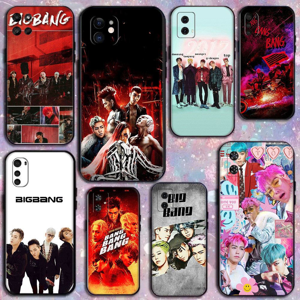 Bonito Menino BIGBANG OT4 V . 7 Para Moto G23 G53 G73 G52 G82 G22 G85 G34 Compatibilidade TPU Caso De Telefone Macio Cap