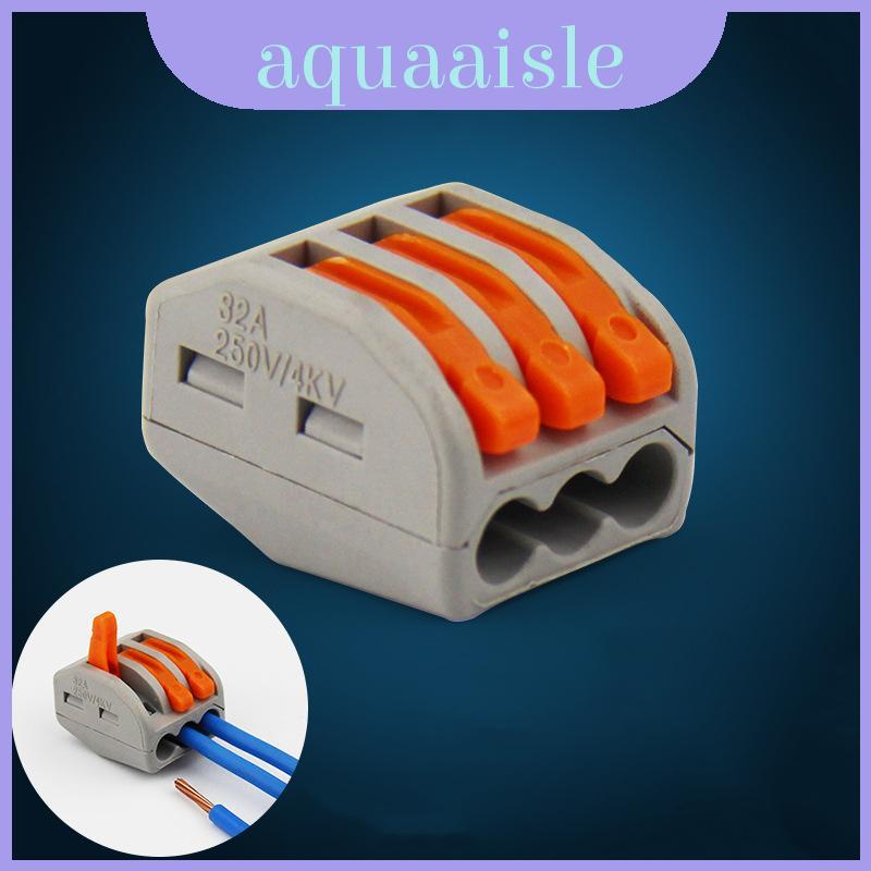 Qualidade Premium 3 Vias Reutilizável Mola Alavanca Terminal Bloco Cabo Elétrico Conector Fio