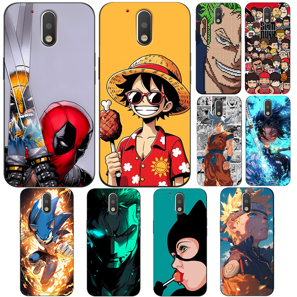 Para Motorola Moto G4 Caso De Telefone Silicone Macio Protetor Preto Tpu design Inacreditável