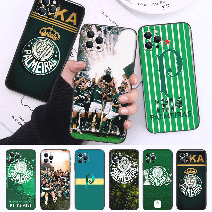 Palmeiras Club T1 Para Samsung S6 S7 S8 S9 Edge Plus TPU Capa De Telefone De silicone Macio Preto