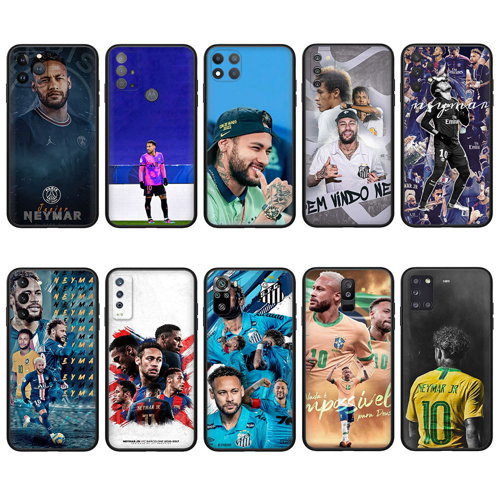 Capa Macia Balck Samsung Galaxy A10 A10S A6 A6Plus A7 A8 A8Plus A9 2018 Q2L9 Neymar Caso De Telefone