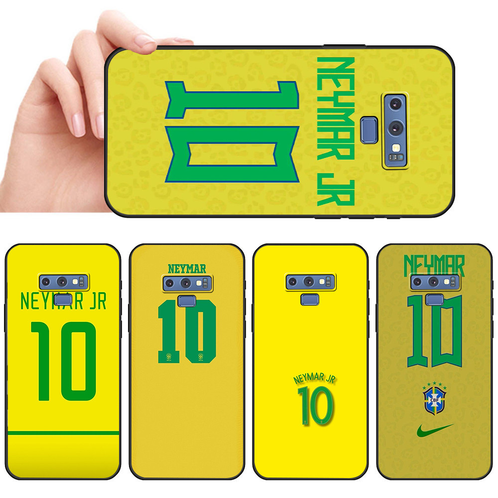 Capa de Telefone Preta Macia Para Samsung Note 8 9 10 20 Lite Plus Ultra Arte número de camisa esportiva Protetora Anti-