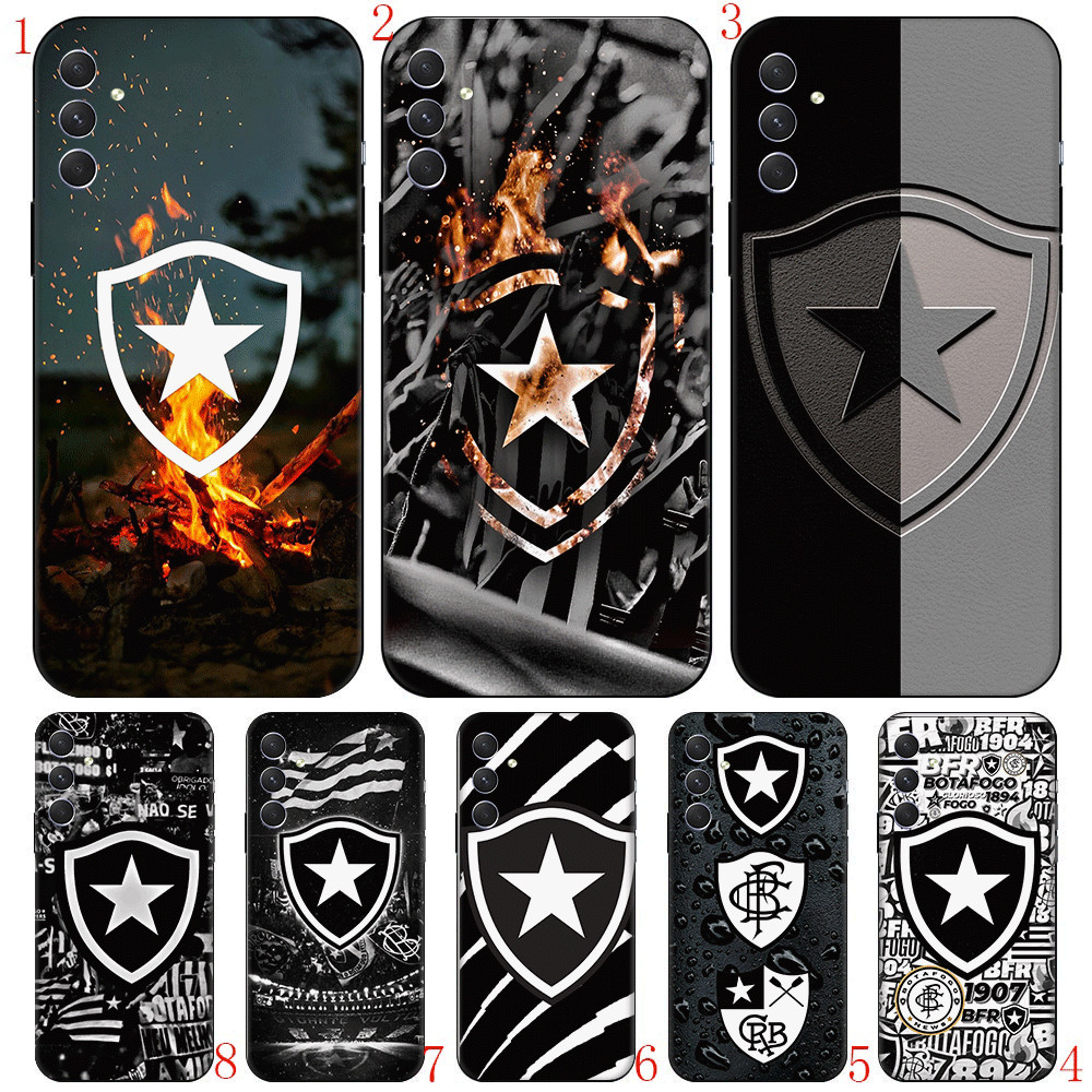 Botafogo FC A9 Para Samsung S6 J730 J2 J5 J7 Pro Prime Core TPU Capa De Telefone De silicone Macio Preto