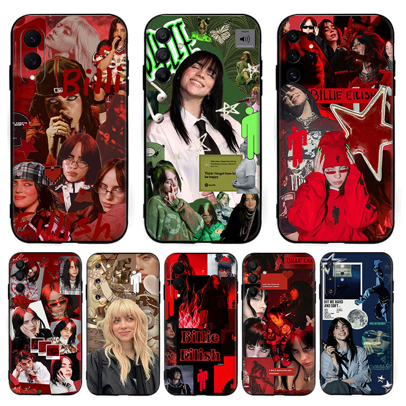 Cantor Billie Eilish p . 1 Para Samsung S7 Edge S8 S9 Plus Compatibilidade TPU Capa De Telefone Protetora Macia