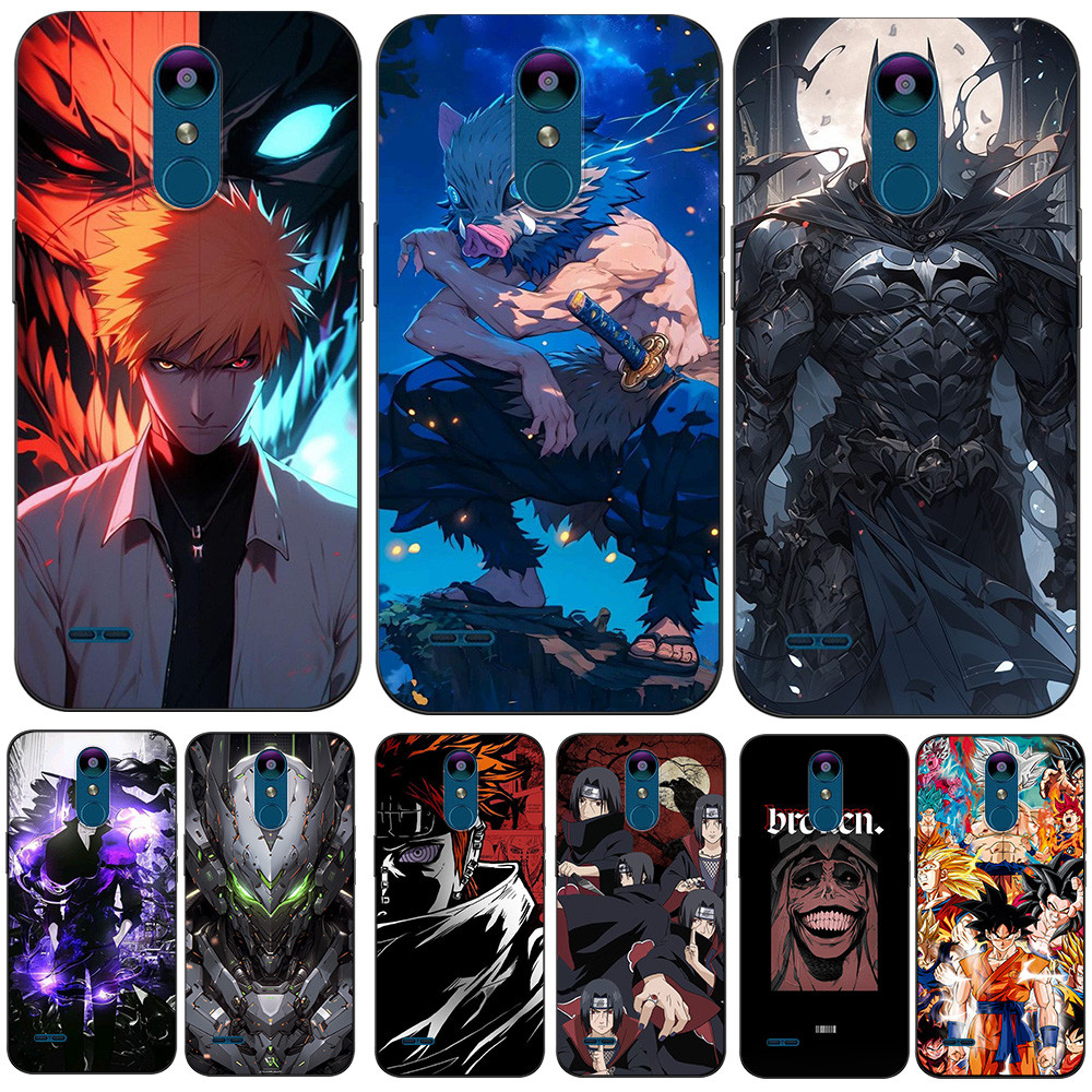 Capa Para LG K8 2018 thinQ Traseira De Telefone Silicone Macio Preto Tpu Lobo Agradável anime Princesa Coelho Boneca