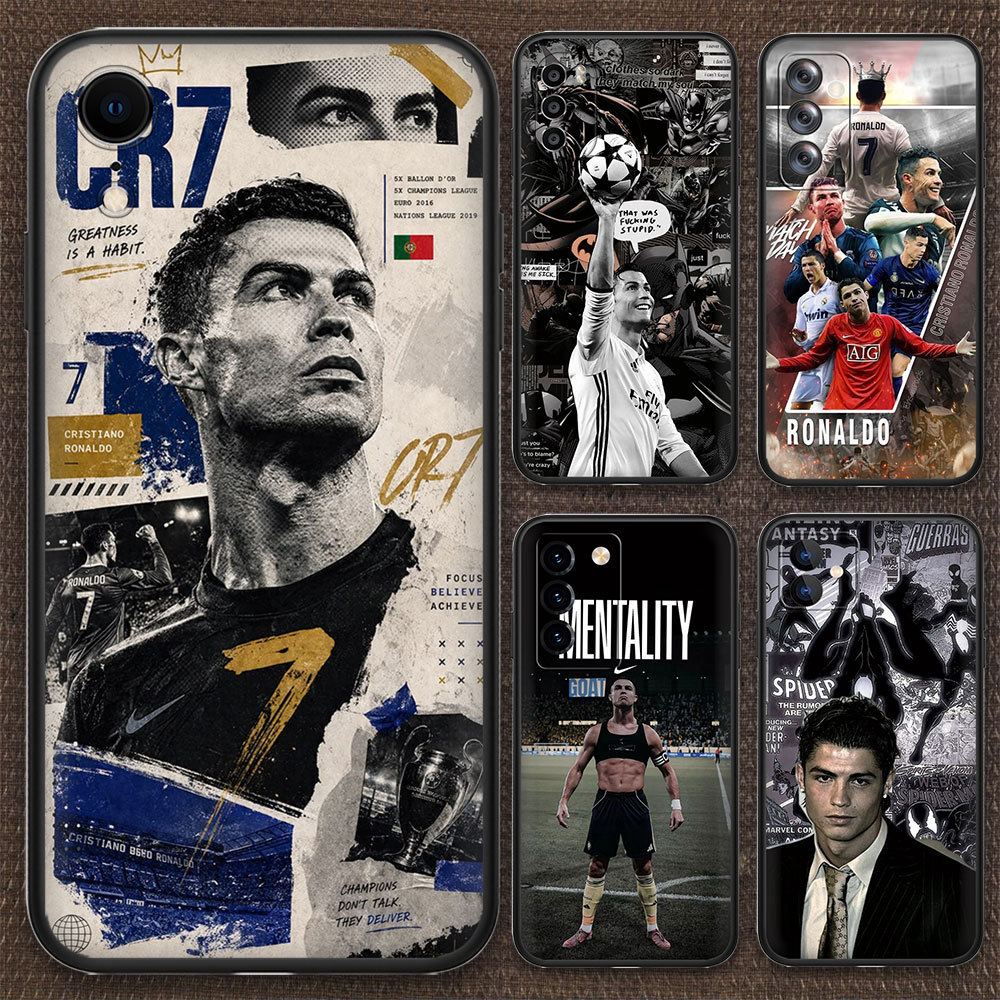 Capa De Telefone Com Proteção Contra Quedas Samsung Galaxy A6 A6Plus A7 A8 A8Plus A9 2018 927B Cristiano Ronaldo