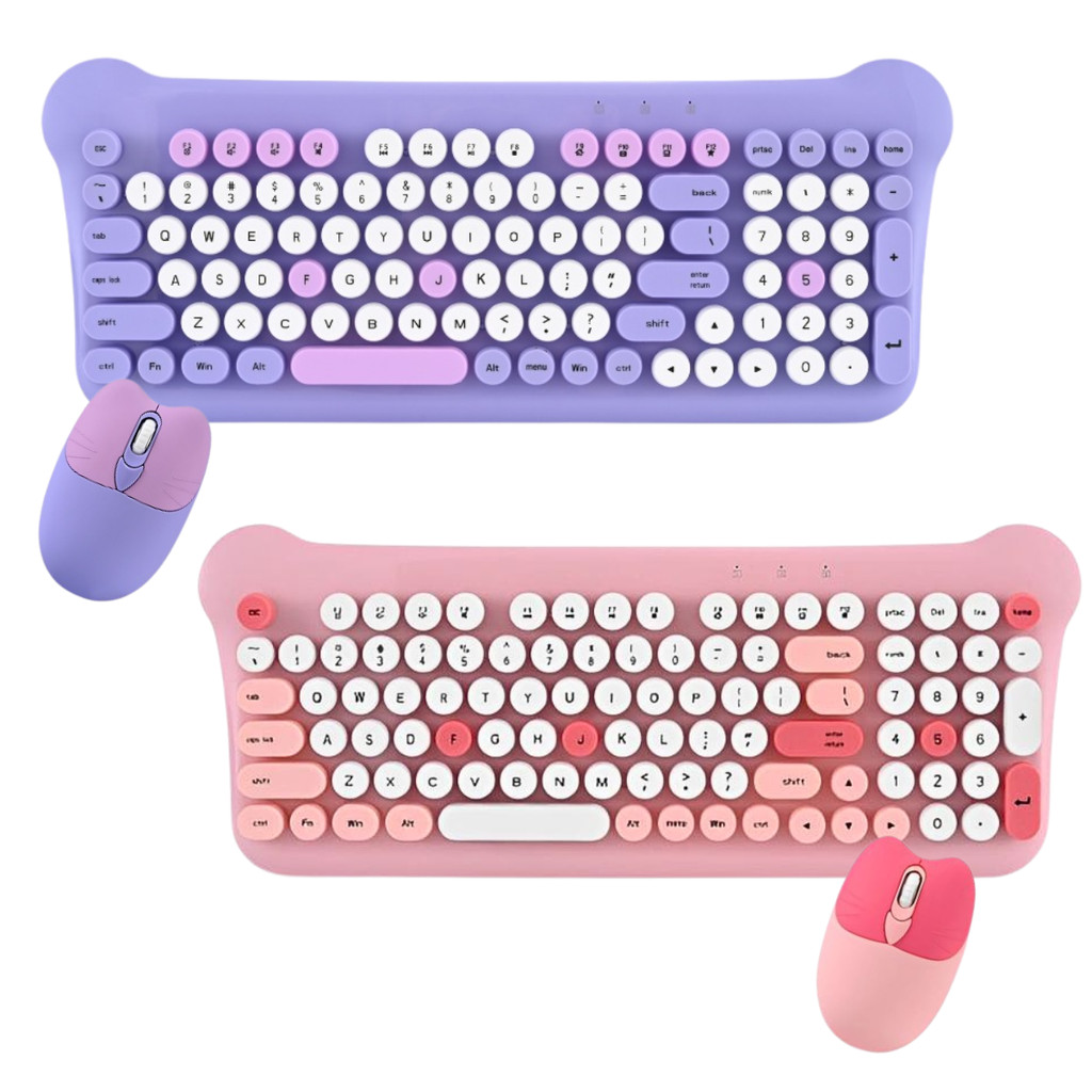 Kit Gamer Wireless Teclado Semi Mecânico e Mouse Sem Fio Altomex AL-313H RGB ABNT2