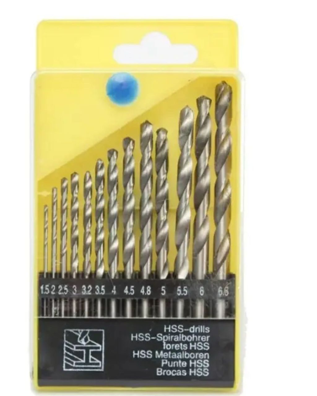Jogo de Brocas DBS - 13 Peças em Aço Rápido 1.5mm a 6.5mm para Projetos de Perfuração