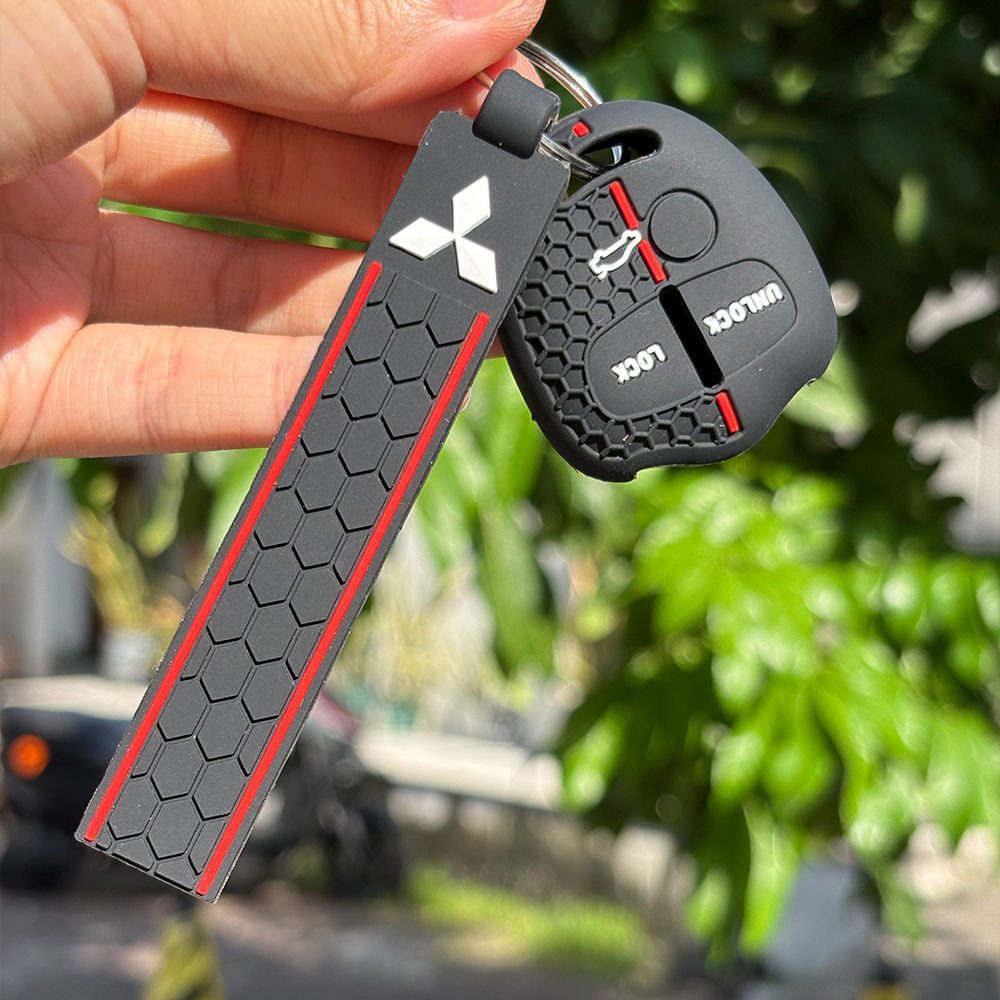 Para Mitsubishi Triton Lancer EX Evolução Grandis Cinza ASX L200 Outlander Dakar Silicone Carro Remoto Chave Tampas Capa